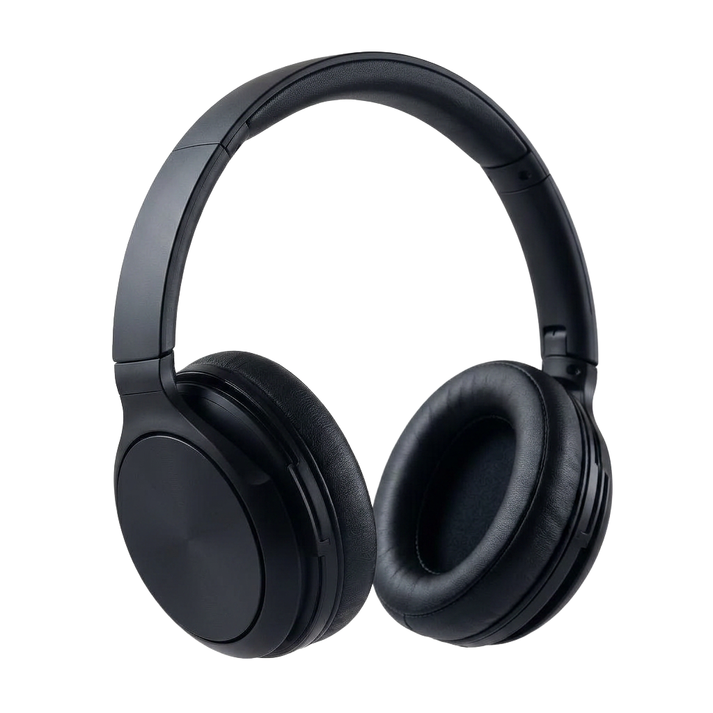 Obsidian ANC matte black over-ear headphones